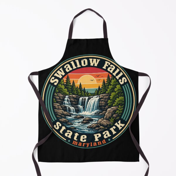 Item preview, Swallow Falls State Park Maryland Retro Vintage designed and sold by TomFrontierArt.