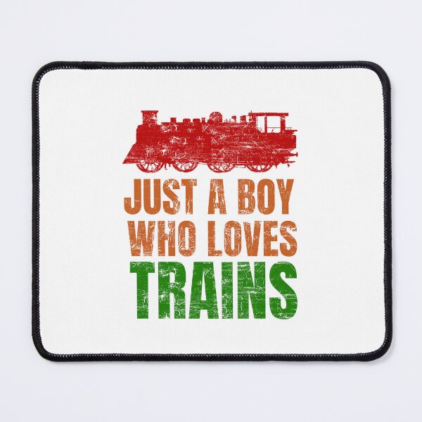 Item preview, Just A Boy Who Loves Trains designed and sold by chaaval.