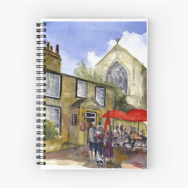 Item preview, The Black Bull Inn Haworth Bronte Country Watercolor Painting designed and sold by OnHeathAndMoor.