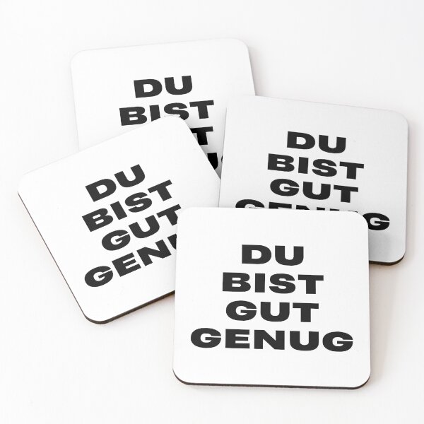 Item preview, You Are Good Enough German Song Quote Typography designed and sold by eMKa82.
