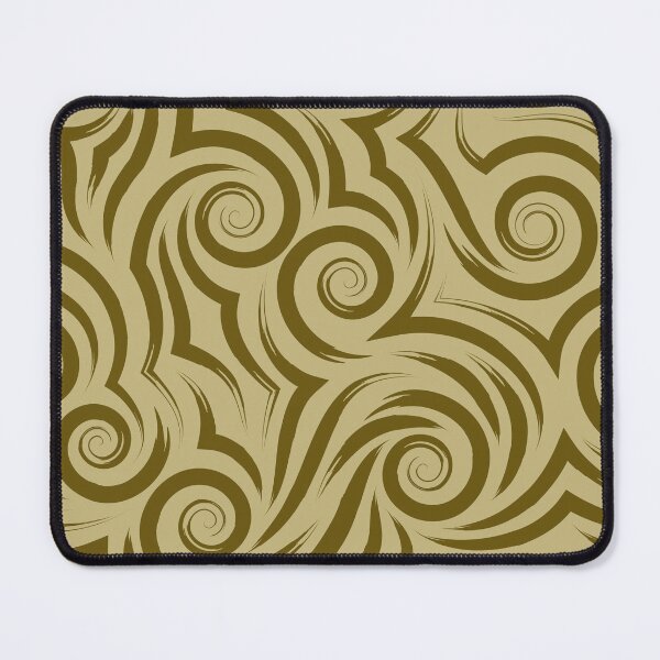 Item preview, Olive Gold Tribal Swirl Wave Pattern designed and sold by Jyoti Digital Artist.