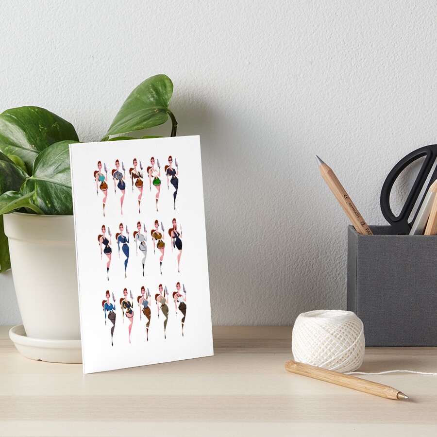 Item preview, Art Board Print designed and sold by RikDrawsThings.