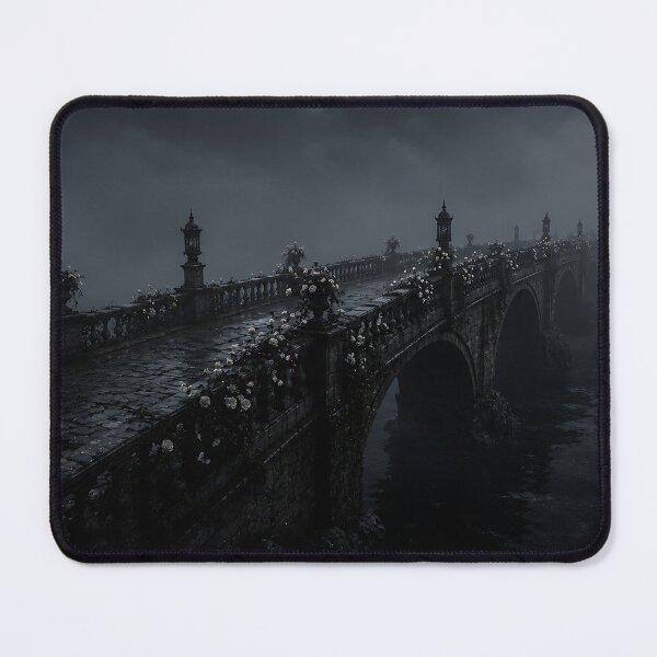 Item preview, Dark Stone Bridge Lined With Roses designed and sold by ForsakenConstant.