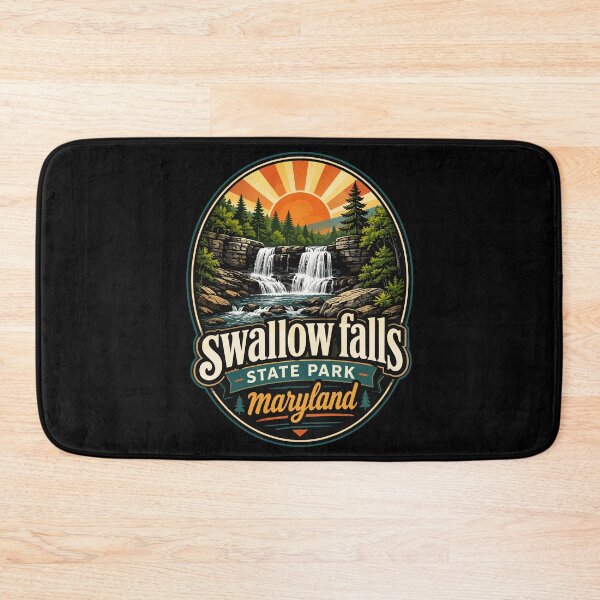 Item preview, Swallow Falls State Park Retro Maryland Travel designed and sold by TomFrontierArt.