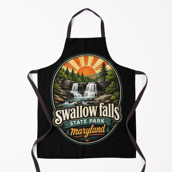 Item preview, Swallow Falls State Park Retro Maryland Travel designed and sold by TomFrontierArt.