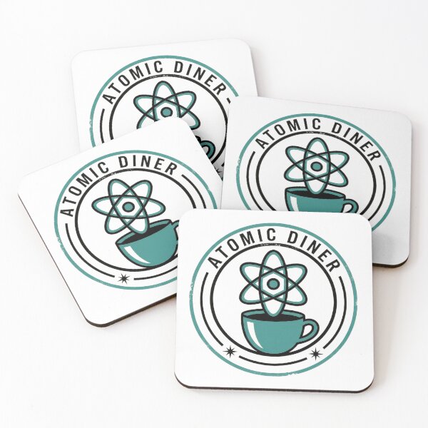 Item preview, atomic diner Retro Vintage Minimalist Graphic designed and sold by Probably Fine Design.