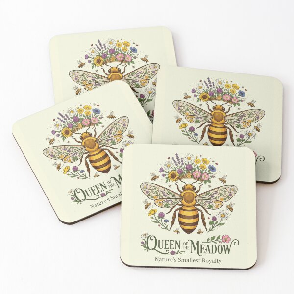 Item preview, Queen of the Meadow Premium Bee Artwork designed and sold by Amr Darwish Graphic designer.