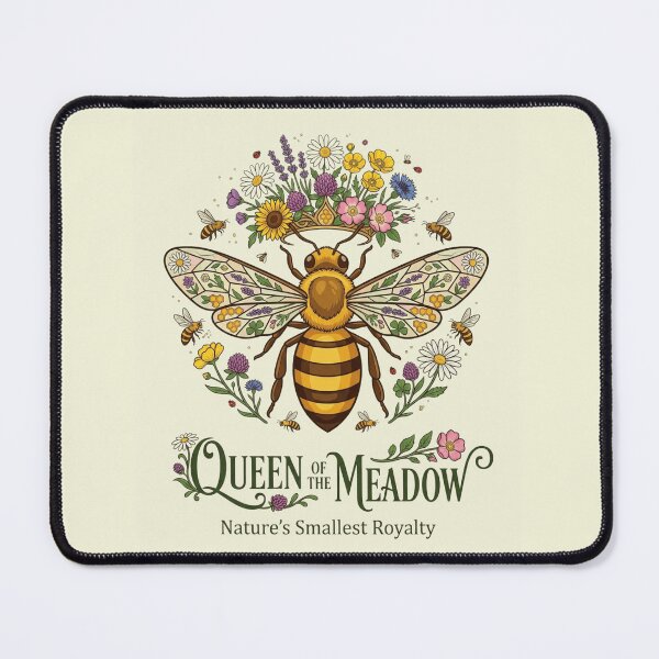 Item preview, Queen of the Meadow Premium Bee Artwork designed and sold by Amr Darwish Graphic designer.