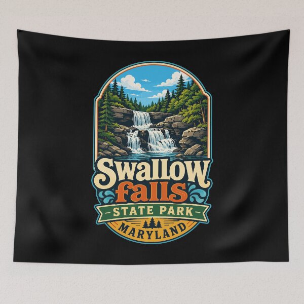 Item preview, Swallow Falls State Park Maryland Travel designed and sold by TomFrontierArt.