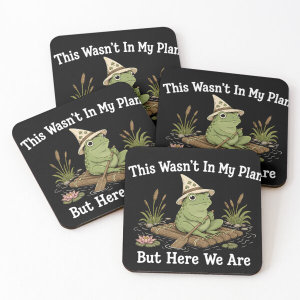 Item preview, This Wasn't In My Plan But Here We Are Funny Frog Meme designed and sold by VGAfanatic.