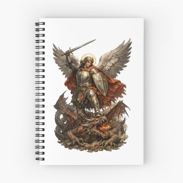 Item preview, Saint Michael the Archangel Defeats the Dragon designed and sold by HolyLandDesigns.