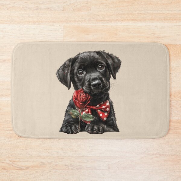 Item preview, Sweet Labrador with a Rose designed and sold by Erika Kaisersot.