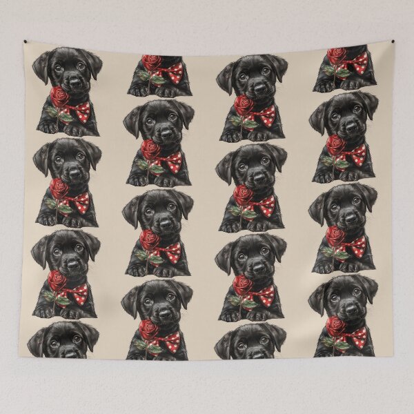 Item preview, Sweet Labrador with a Rose designed and sold by Erika Kaisersot.