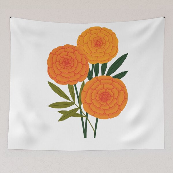 Item preview, Vibrant Orange Marigold Flowers designed and sold by yumnedolesa1.