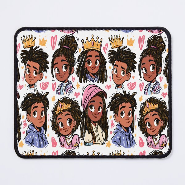 Item preview, Prince and Princess Cool Kawaii Print Pattern designed and sold by RichardRags.