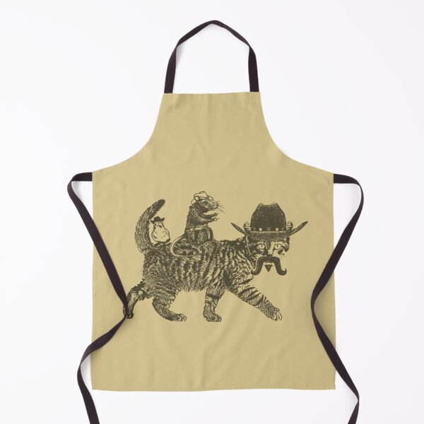 Item preview, Funny Cowboy Cat with Rat & Tiny bird Vintage Western Animal designed and sold by Gbriel3.