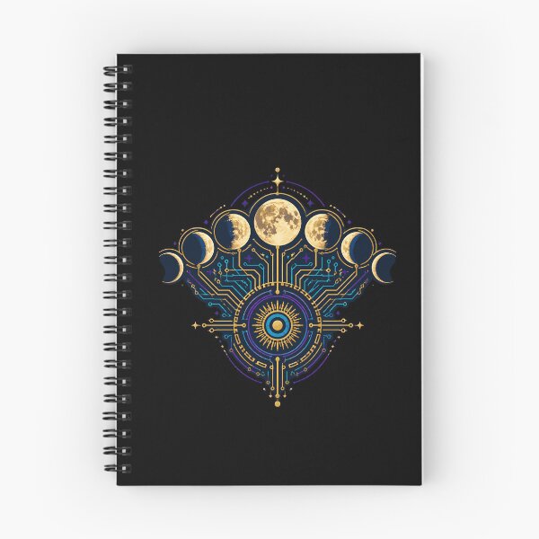 Item preview, Moon Phase Circuit Astronomy Technology Art designed and sold by BoyleDesignShop.