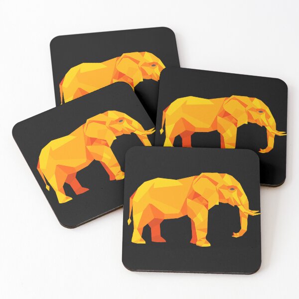 Item preview, Geometric Low Poly Elephant designed and sold by chaaval.