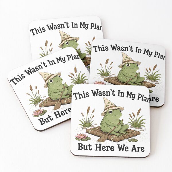 Item preview, This Wasn't In My Plan But Here We Are Funny Frog Meme designed and sold by VGAfanatic.