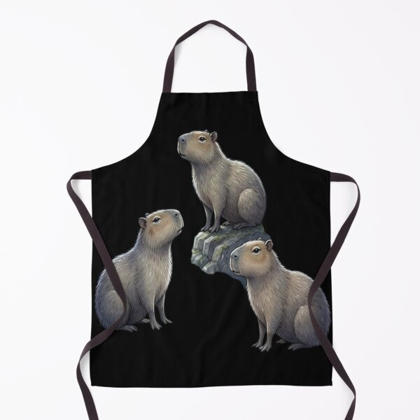 Item preview, Three Capybaras and Moon Funny Capybara Humor Parody designed and sold by Bensoncreatives.