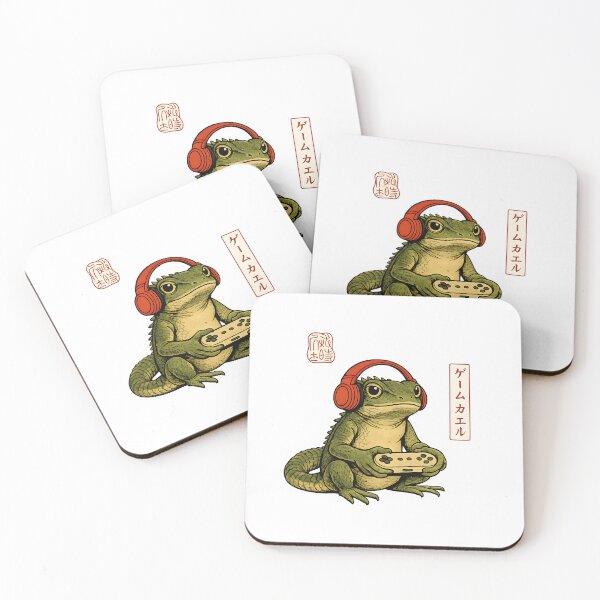 Item preview, Retro Japanese Gamer Lizard with Headphones designed and sold by notorius12.