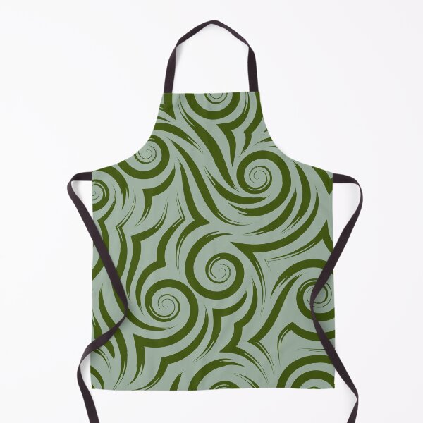 Item preview, Sage Green Tribal Swirl Wave Pattern designed and sold by Jyoti Digital Artist.