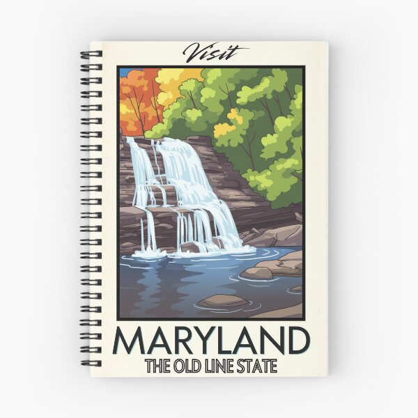 Item preview, Maryland Scenic Vintage Style Travel Advert designed and sold by Dimensionality.
