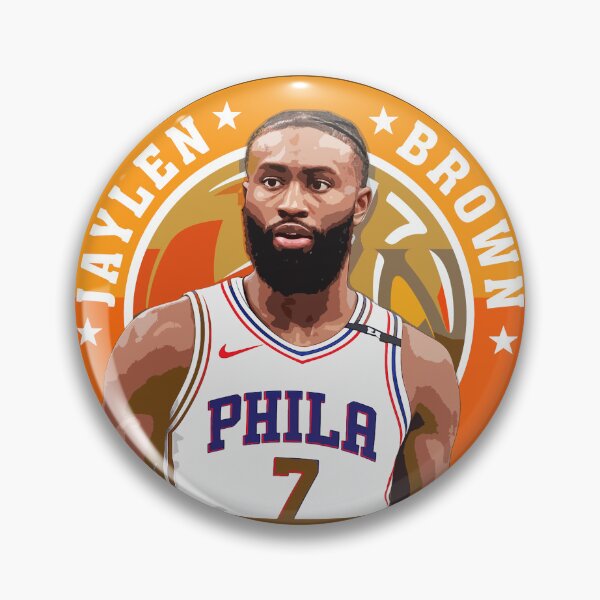 Item preview, Jaylen Brown Basketball Portrait Artwork with Circular Typography Graphic Design designed and sold by Zigmak.
