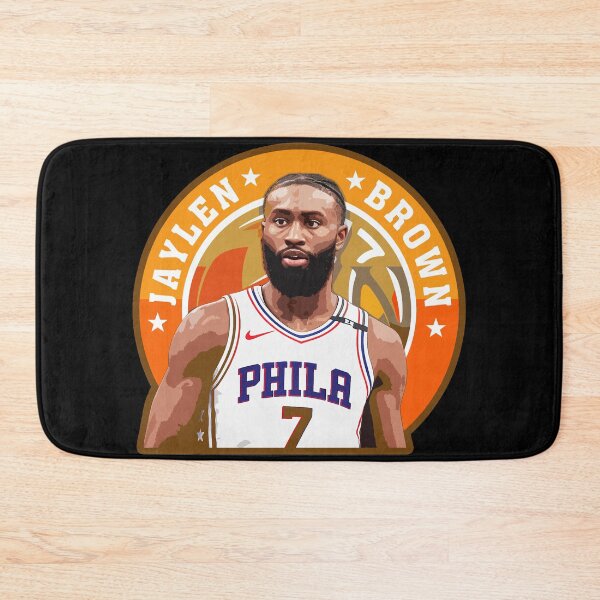Item preview, Jaylen Brown Basketball Portrait Artwork with Circular Typography Graphic Design designed and sold by Zigmak.