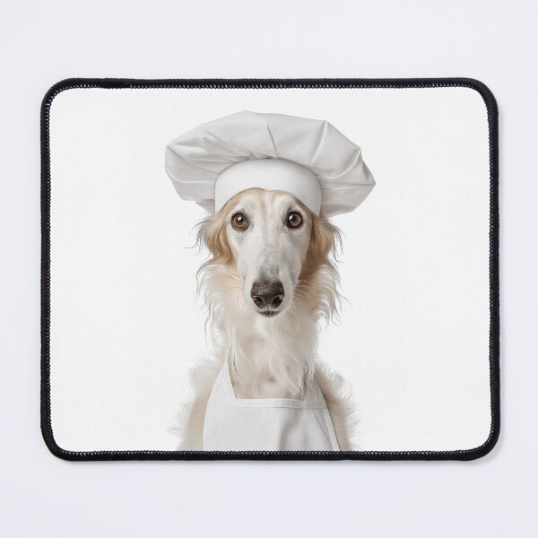 Item preview, Borzoi Chef Dog Funny Cooking Apron Hat Cute Pet Portrait designed and sold by LazyOwlStore.