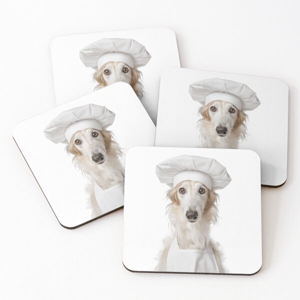Item preview, Borzoi Chef Dog Funny Cooking Apron Hat Cute Pet Portrait designed and sold by LazyOwlStore.