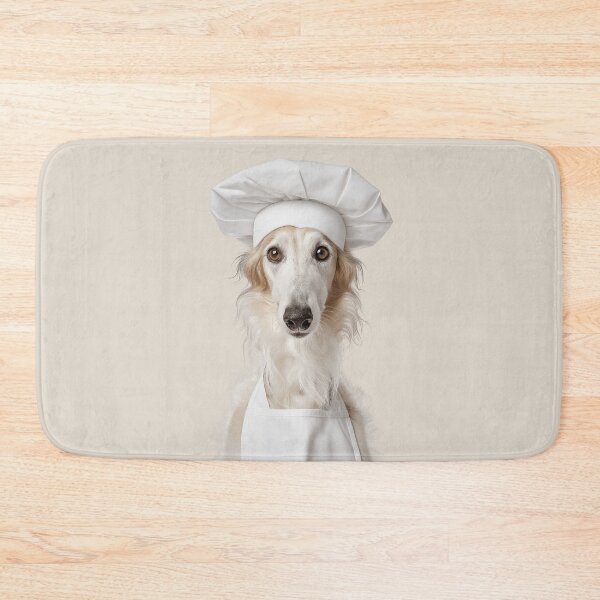 Item preview, Borzoi Chef Dog Funny Cooking Apron Hat Cute Pet Portrait designed and sold by LazyOwlStore.