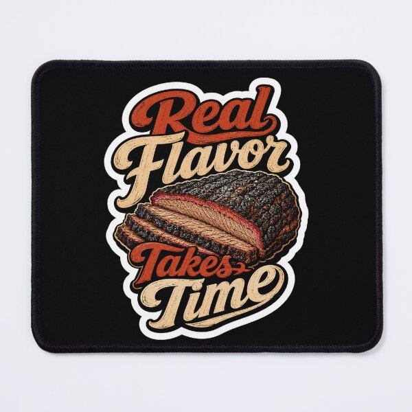 Item preview, Real Flavor Takes Time Barbecue Smoker Pitmaster BBQ designed and sold by ColeLaniTrading.