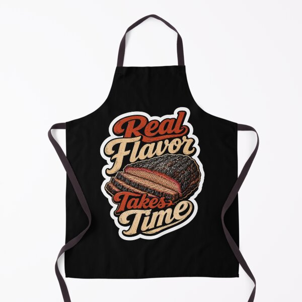 Item preview, Real Flavor Takes Time Barbecue Smoker Pitmaster BBQ designed and sold by ColeLaniTrading.