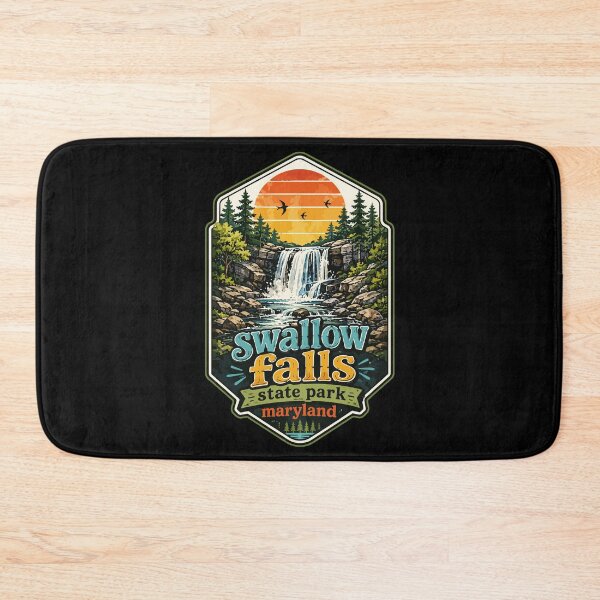 Item preview, Swallow Falls State Park Maryland Travel Retro designed and sold by TomFrontierArt.