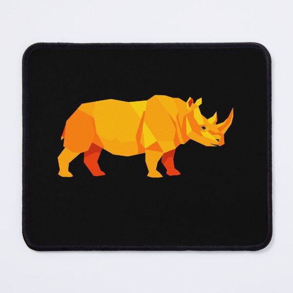 Item preview, Geometric Low Poly Rhinoceros designed and sold by chaaval.