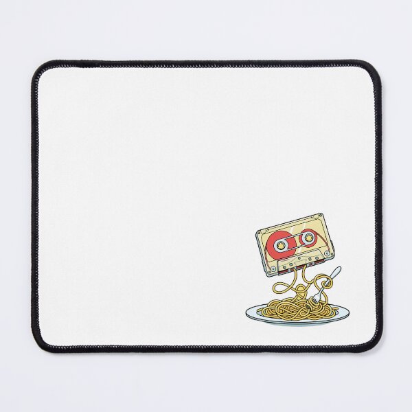 Item preview, Retro Cassette Tape Unraveling Into Spaghetti Pasta designed and sold by Rare By Hero.