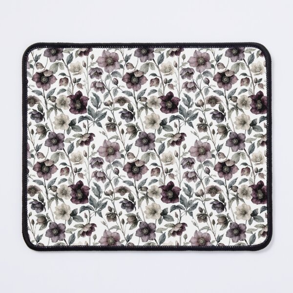 Item preview, Dark Cottagecore Hellebore Pattern | Gothic Christmas Rose Botanical Design designed and sold by Mousy17.