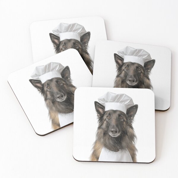 Item preview, Belgian Tervuren Chef Dog Funny Cooking Apron Hat Cute Pet Portrait designed and sold by LazyOwlStore.
