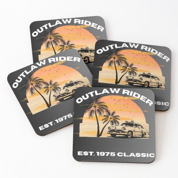 Item preview, Outlaw Rider 1975 Vintage Retro Car Sunset designed and sold by RoyalPrime.
