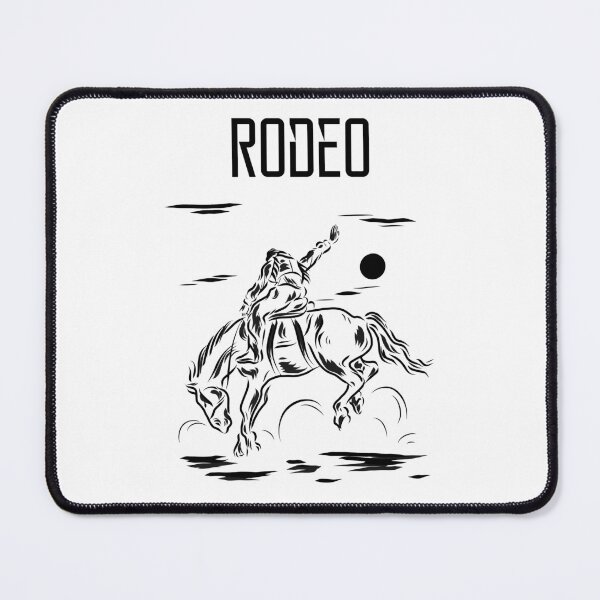 Item preview, Rodeo Cowboy Riding Horse Sketch Art designed and sold by AhinoraArtShop.