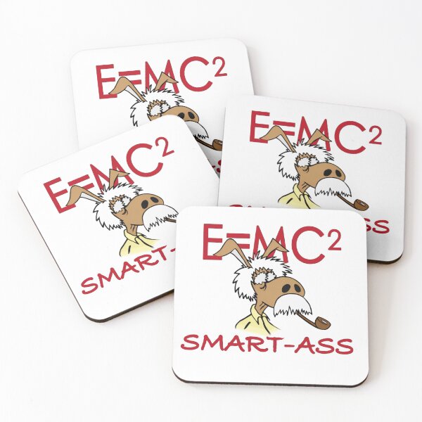 Item preview, Funny E=MC² Smart-Ass Donkey Cartoon | Nerd Humor Wall Art | Physics Geek Gift designed and sold by RickE.
