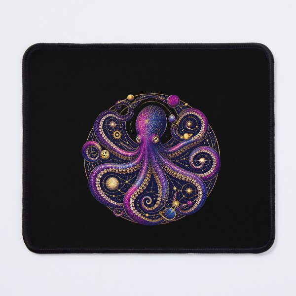 Item preview, Cosmic Octopus Planetary Orbit Illustration designed and sold by BoyleDesignShop.