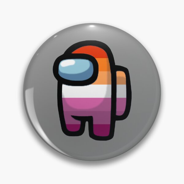 Item preview, among us crewmate - lesbian / WLW pride designed and sold by noob publishing.