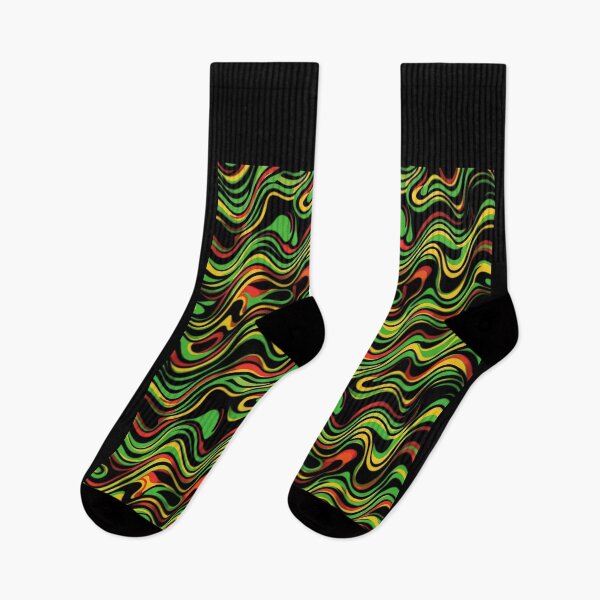 Item preview, Red, white, green and yellow Trippy optical illusion designed and sold by emmanuelsilve.
