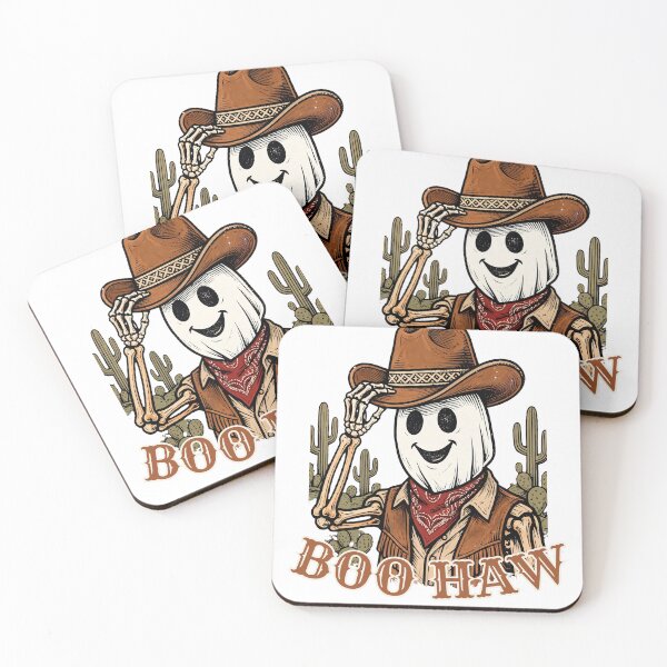 Item preview, Boo Haw Funny Cowboy Ghost - Western Halloween Spooky Season designed and sold by Neurospicy Trolls.