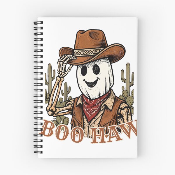 Item preview, Boo Haw Funny Cowboy Ghost - Western Halloween Spooky Season designed and sold by Neurospicy Trolls.