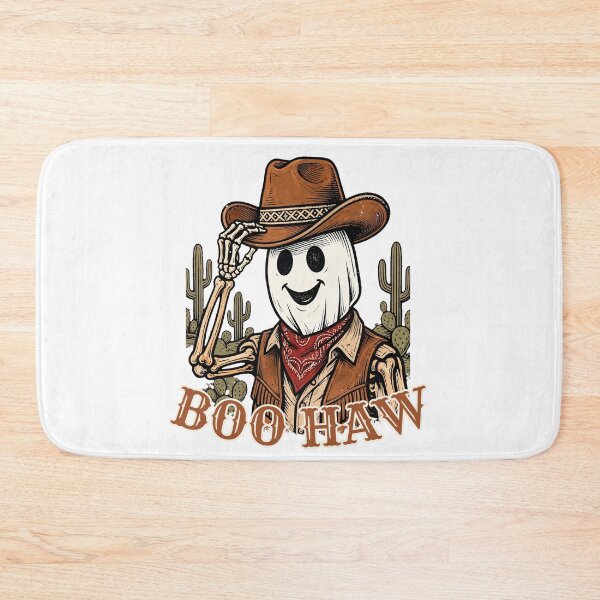 Item preview, Boo Haw Funny Cowboy Ghost - Western Halloween Spooky Season designed and sold by Neurospicy Trolls.