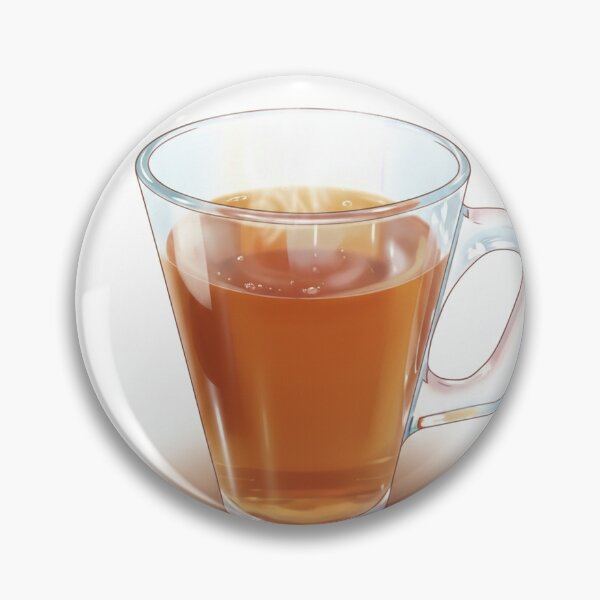 Item preview, Steaming Clear Glass Mug with Tea Art Print designed and sold by KaleChub.