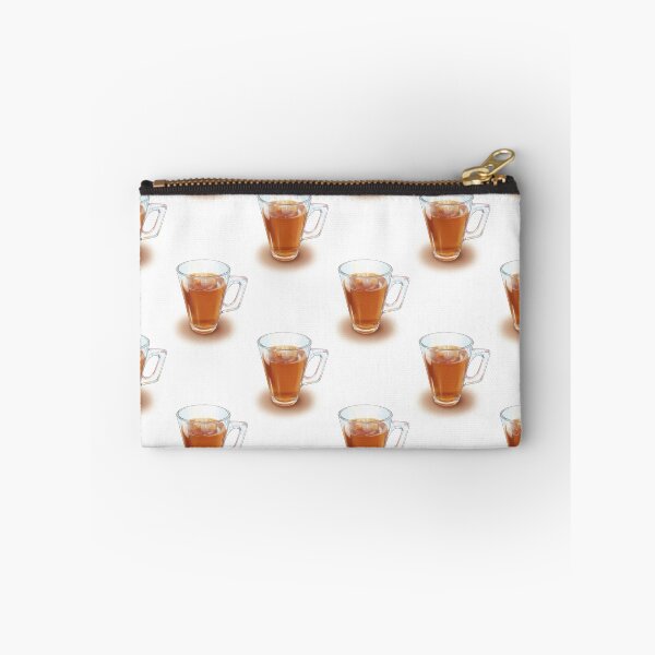 Item preview, Steaming Clear Glass Mug with Tea Art Print designed and sold by KaleChub.